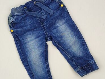 ortalionowe spodnie: Denim pants, Pepco, 9-12 months, condition - Perfect