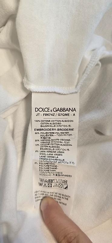 дольче милк: Футболка, Классическая модель, Италия, Dolce & Gabbana, Хлопок, Б/у, S — 3