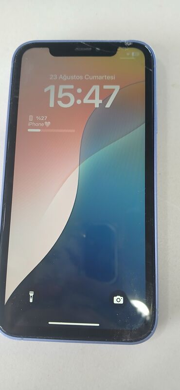 kompüterlər ucuz: IPhone 11, Mavi, Qırıq