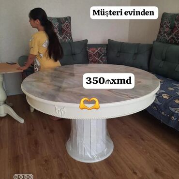 деревянный кухонный стол: Круглый стол