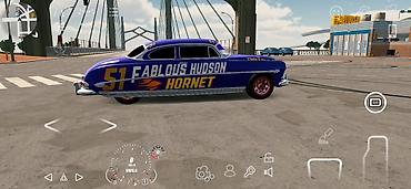 Вендинговые аппараты: Игровой автомобиль в стиле легендарного Hudson Hornet №51 “Fabulous — 1
