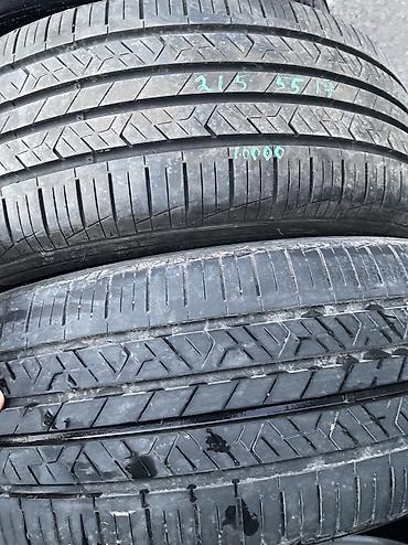 aeolus e70: Шины 215 / 55 / R 17, Лето, Б/у, Комплект, Легковые, Корея, Hankook — 2