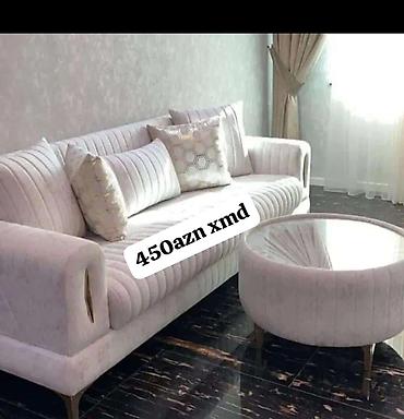 Divanlar: Tek divan – 450 AZN - Müasir dizayn: dərin kapitone tikişlər, qızılı — 23