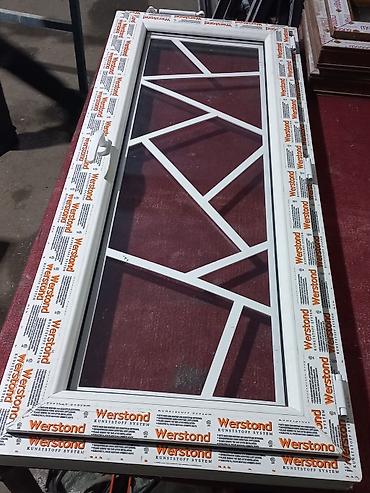 plastik pencere gence: Plastik Şəbəkəli Pəncərə 140x75 sm 180 man — 8