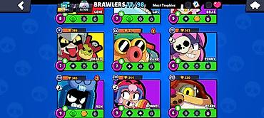 Digər bijuteriyalar: Brawl Stars oyunu üçün oyun hesabı - Kupa: 41,496 - Klublar, dostlar — 7