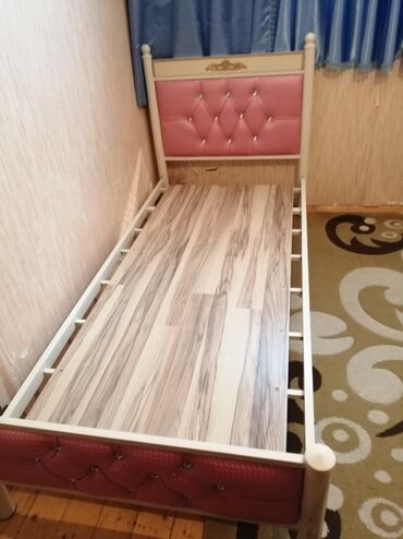 Sifarişlə çarpayılar: Birnəfərlik, Bazasız, Ödənişli matras, Siyirməsiz, Ukrayna, Metal — 2