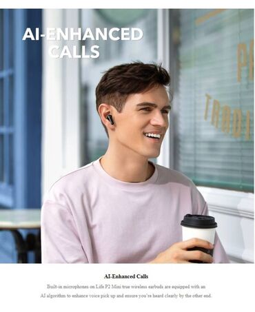 Slušalice: Soundcore by Anker Life P2 Mini – bežične TWS slušalice sa kutijom za — 5