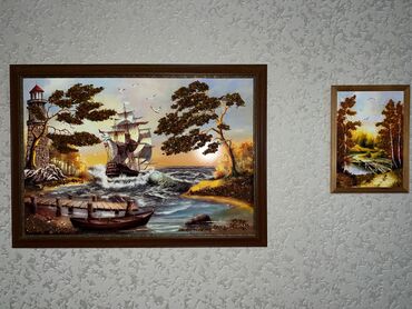 цифровая рамка: Картины с инкрустацией натурального янтаря