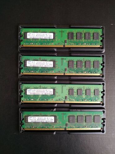 оперативка ddr2: Оперативная память, Б/у, Samsung, 2 ГБ, DDR2, 800 МГц, Для ПК