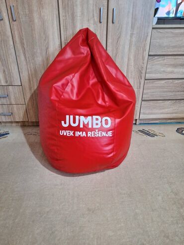 Foteljice: Nov crveni Lazy bag veliki od eko koža - imam dva ista Nov lazy bag — 1