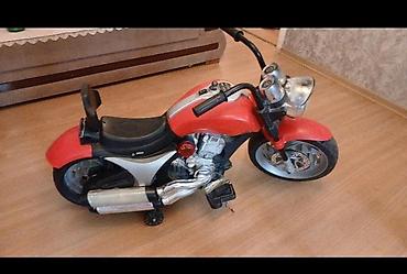 Oyuncaqlar: Uşaq üçün elektrikli mini motosiklet - Rəng: qırmızı/gümüşü - Korpus — 1
