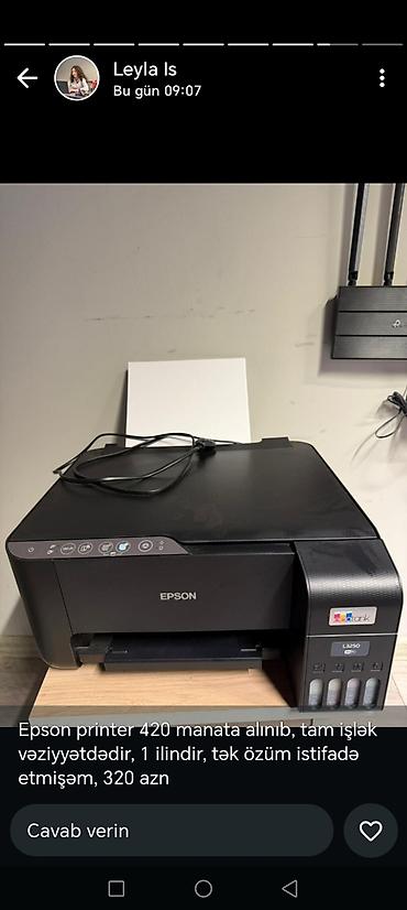 mi router 4a: Epson EcoTank L3250 çoxfunksiyalı cihaz (printer/skaner/kopyalama) — 1