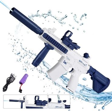 Игрушки: Электрический водяной автомат "M416" (белый) Цена: 1200 Мощный автомат at lalafo.kg Игрушки: Электрический водяной автомат "M416" (белый) Цена: 1200 Мощный автомат