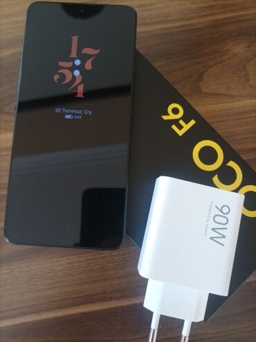 soyuducularin qiymetleri: Poco F6, 512 ГБ, цвет - Черный, Сенсорный, Отпечаток пальца, Face ID