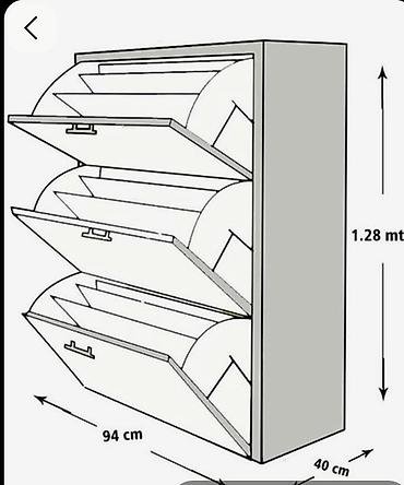 Гарнитуры для прихожей: Гарнитур для прихожей, Шкаф, Металл, цвет - Белый — 69