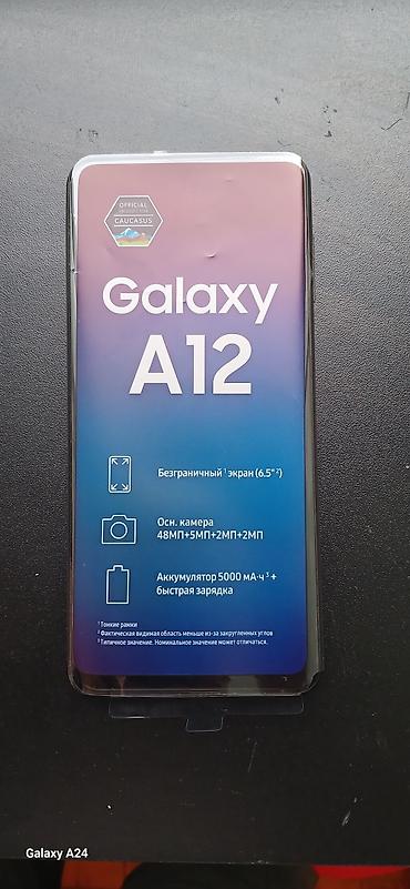 Samsung Galaxy A12, 64 GB, rəng - Qara, Zəmanət