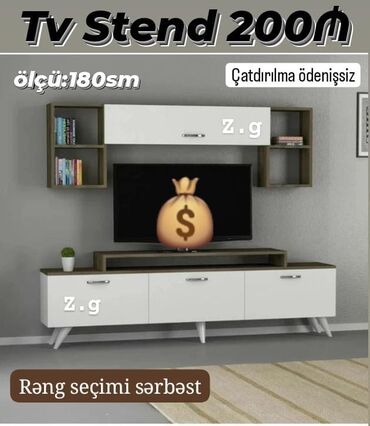 Dolablar: TV stend rəng seçimi var