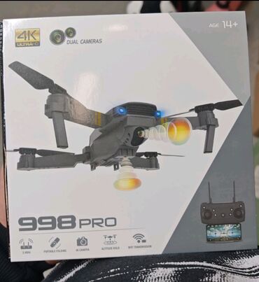 Dronovi: Dron 998 MAX + GRATIS BATERIJA 4k HD Dual kamera DRON SA CETKICAMA NA — 6