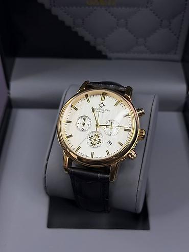 Наручные часы: Klassik kişi qol saatı – Patek Philippe üslubunda, xronoqraf — 6