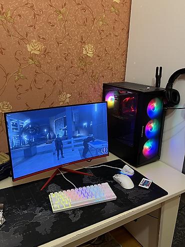 Masaüstü kompüterlər və iş stansiyaları: Rampage 165 hz 24 inc ekran Msi z390 ana plata İ7 9700k Rx 6650xt — 2