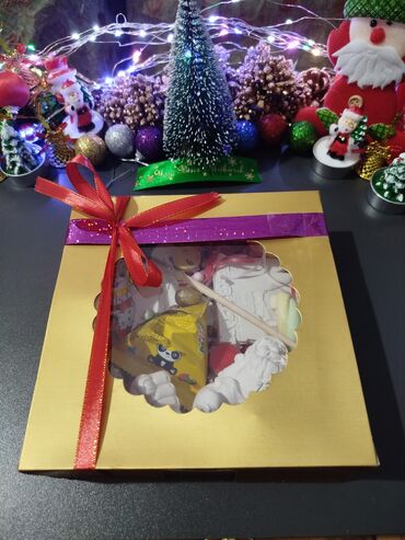 Hədiyyə bağlamaları: Hədiyyə qutusu, Yeni, rəng - Ağ, Ödənişli çatdırılma — 8