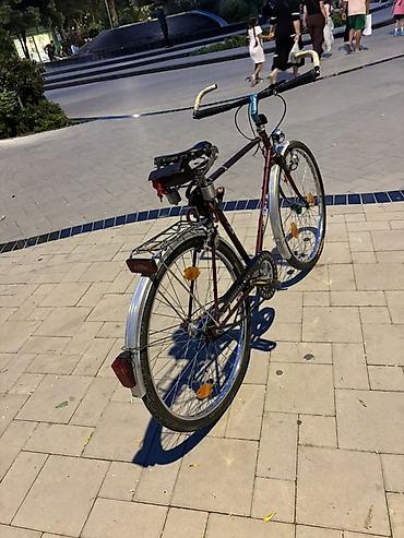 Velosipedlər: Şəhər/şosse tipli klassik velosiped - Rəng: tünd bordo (metal — 4