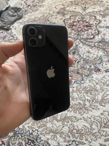 вайфай роутер о: IPhone 11, Колдонулган, 64 ГБ, Кара, Каптама, 76 %