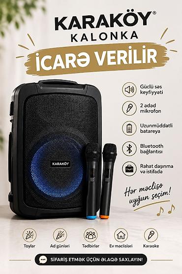 karaoke mikrofonlar: Kalonka – icarəyə verilir - Güclü səs keyfiyyəti, geniş məkanları — 1