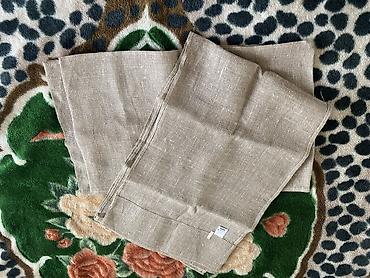 Постельное белье: Льняные шторы Hemtex, натуральный цвет льна 2шт - Материал: 100% лён — 1