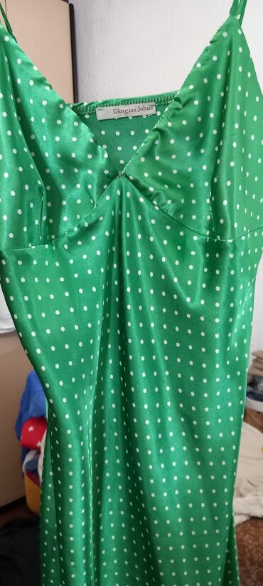 italijanske haljine: M (EU 38), bоја - Zelena, Drugi stil, Na bretele