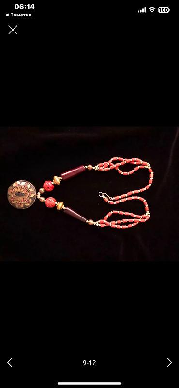 кораллы: Винтажные бусы из натуральных кораллов и камней. Эксклюзивная ручная — 4