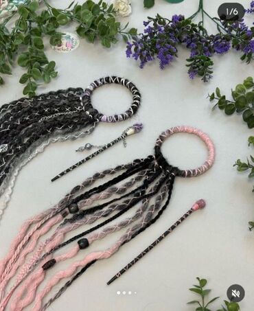 Комнатные растения: Хвосты на заколках, резинках из качественного термоволокна ( можно — 15