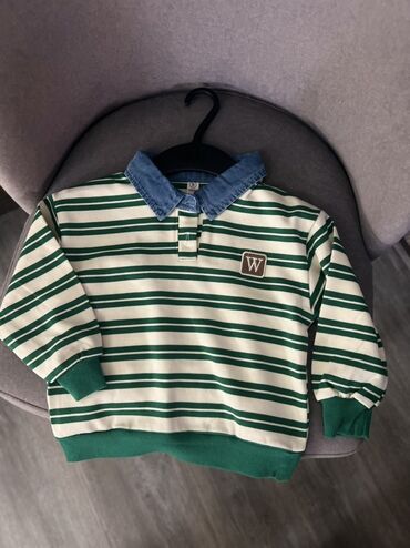 Верхняя одежда: Детская флисовая куртка универсального фасона хаки цвета. Модель с — 10