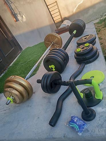 Ştanqlar və ştanq diskləri: Ştanq, Çəki: 65 kq, Yeni — 6