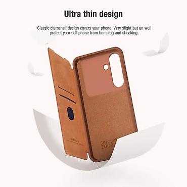 Maske i futrole za telefone: Maska Nillkin Qin Pro Leather za Samsung S936B Galaxy S25 Plus crna — 8