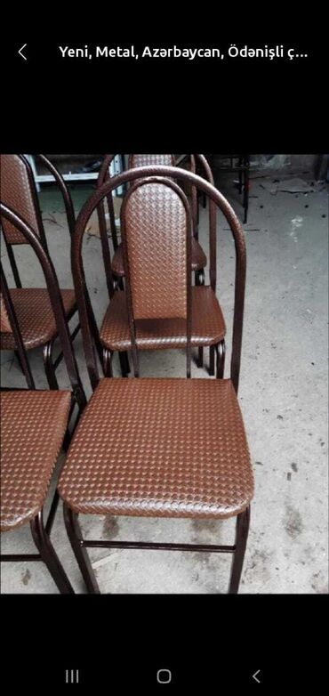 Stullar: Mətbəx üçün, Yeni, Qatlanmayan, rəng - Bej Stul — 3