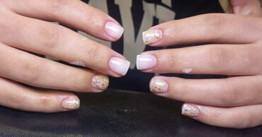 Manikür, pedikür: Forma gel tipsi gel qaynağı gellak şellak Şekillerin hamısı öz əl — 19