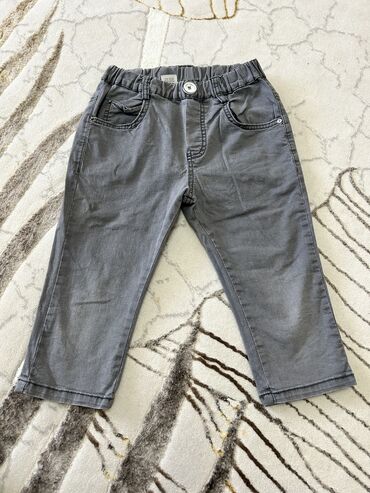 зеленые детские джинсы: Джинсы и брюки, Б/у