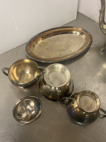 Qəhvə dəstləri və servizlər: Qəhvə dəsti, rəng - Gümüşü, Metal — 5