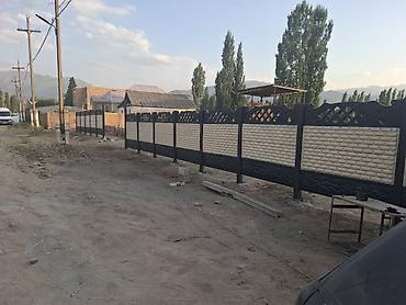 Бетонные еврозаборы: Декоративные железобетонные евро-ограждения (секции + столбы) - — 7