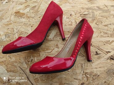 красные туфли лак: Туфли 38, түсү - Кызыл