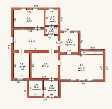 купить: 4 комнаты, 132 м², 8 соток, Кара-Балта, Агентство недвижимости — 3