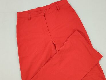 massimo dutti biale spodnie: Material trousers for women, size S