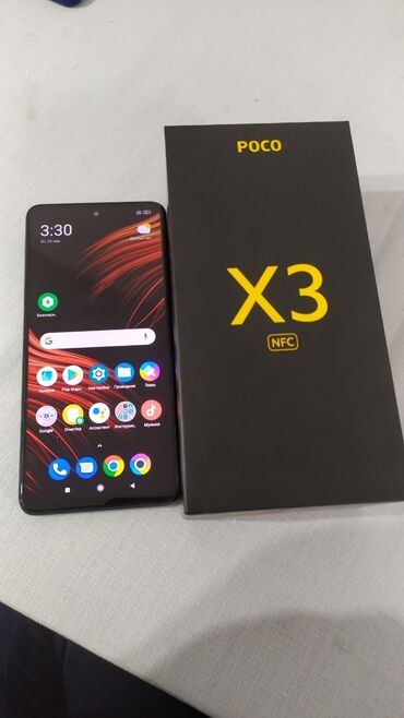 андроид на аккорд: Poco X3 NFC, Б/у, 64 ГБ, цвет - Черный, 2 SIM