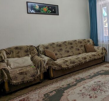 продаю кресло диван: Диван-кровать, цвет - Коричневый, Б/у