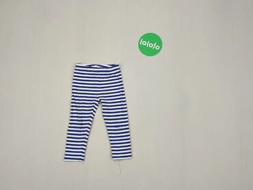 Spodnie: Spodnie, 9-12 m, wzrost - 80 cm., wzór - Linia, kolor - Niebieski