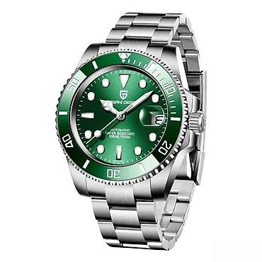 Ručni satovi: PAGANI DESIGN PD-1661 - Zelena - Rolex Submariner Homage Potpuno nov — 9