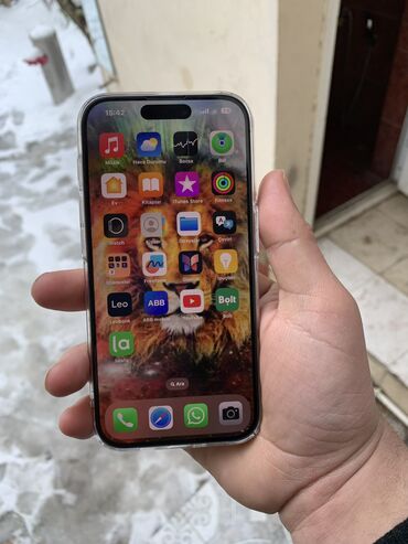 Apple iPhone: IPhone 15 Pro, 128 GB, Natural Titanium, Zəmanət, Simsiz şarj, Face ID