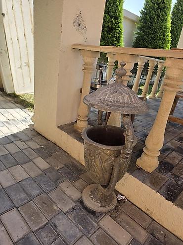 Dekorativ metal küp/qazan tipli zibil qabı - Material: tökmə metal lalafo.az -da Dekorativ metal küp/qazan tipli zibil qabı - Material: tökmə metal