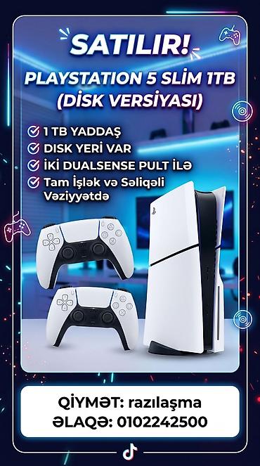 PlayStation 5 Slim 1TB (Disk versiyası) - 1 TB daxili yaddaş – böyük lalafo.az -da PlayStation 5 Slim 1TB (Disk versiyası) - 1 TB daxili yaddaş – böyük